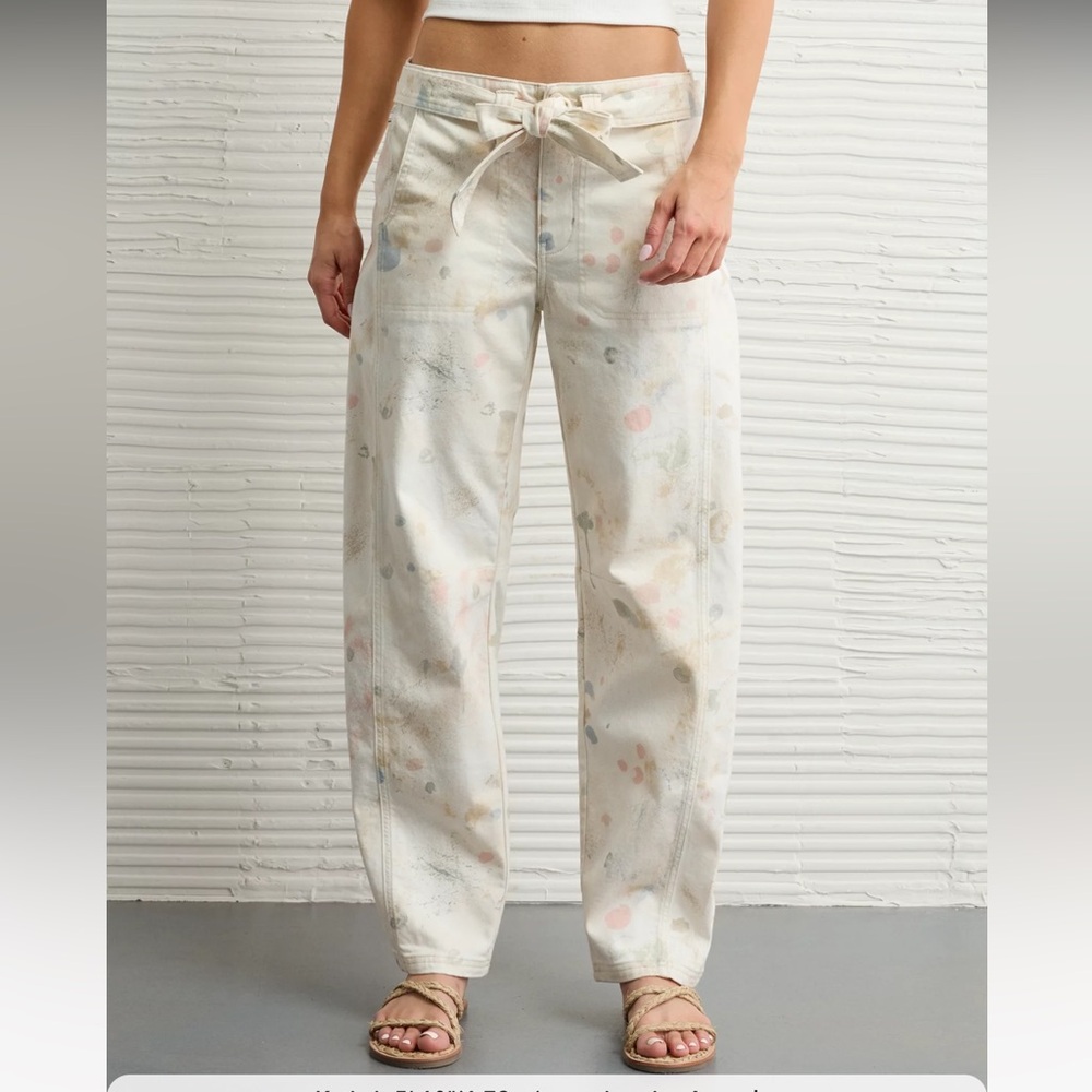 AE American Eagle Pride Stretch Barrel Jean 4 regular